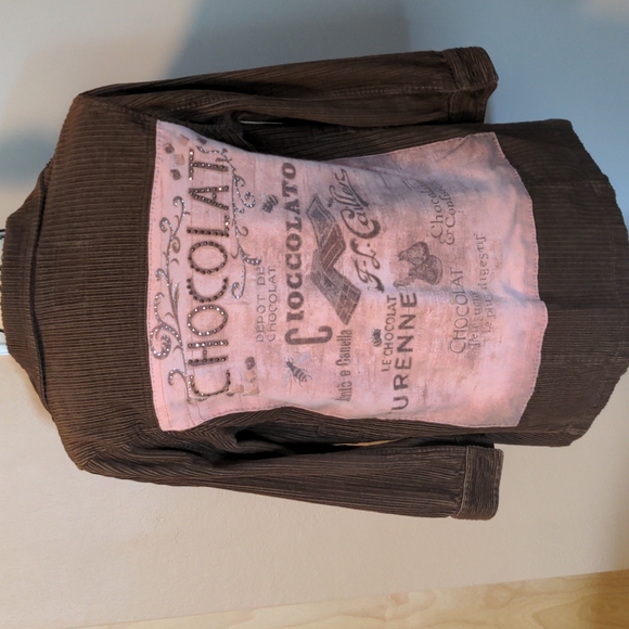 Unique embellished corduroy jacket - Picture 1 of 3